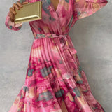 Luísa™ | Virágmintás Csipkés Ruha