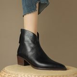 Camille | Luxurious Ankle Boots with Low Heels