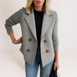 Marta™ | Elegáns Kabát Kötött Ujjakkal