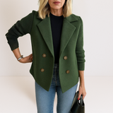 Marta™ | Elegáns Kabát Kötött Ujjakkal