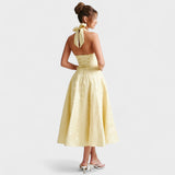 Halina | Midi Ruha Fűzővel És Rátétekkel