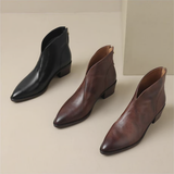 Camille | Luxurious Ankle Boots with Low Heels