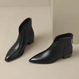 Camille | Luxurious Ankle Boots with Low Heels