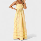 Isabel | Csíkos Maxi Ruha