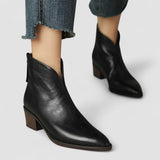 Camille | Luxurious Ankle Boots with Low Heels