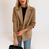 Marta™ | Elegáns Kabát Kötött Ujjakkal