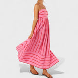 Isabel | Csíkos Maxi Ruha