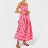 Isabel | Csíkos Maxi Ruha