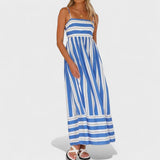 Isabel | Csíkos Maxi Ruha