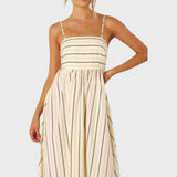 Isabel | Csíkos Maxi Ruha