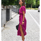 Amelie | Midi Virágmintás Ruha Állítható Kényelmes