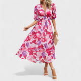 Clara | Midi Ruha Virágmintával