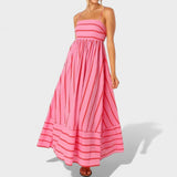 Isabel | Csíkos Maxi Ruha