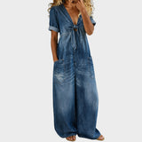 Maya | Farmer Jumpsuit Széles Szárral
