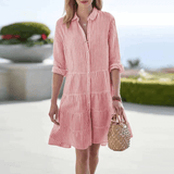 Anna | Csíkos Nyári Dress