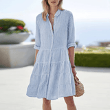 Anna | Csíkos Nyári Dress