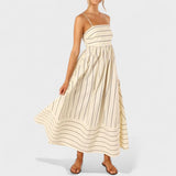 Isabel | Csíkos Maxi Ruha