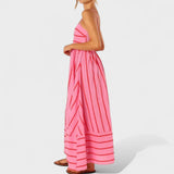 Isabel | Csíkos Maxi Ruha